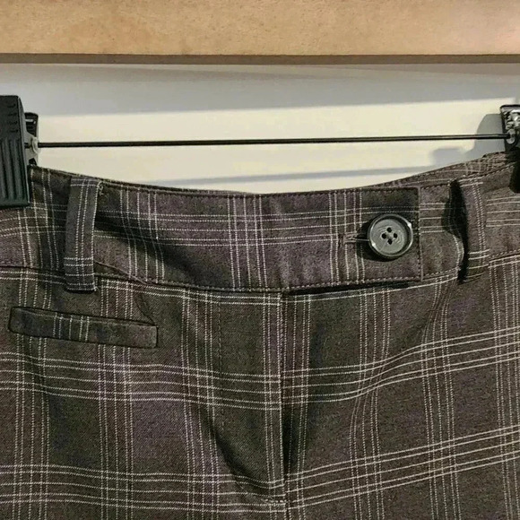 Ann Taylor Windowpane Plaid Trousers - 4P - Picture 1 of 7
